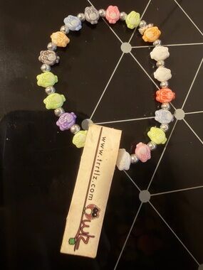 Trrtlz Rainbow Owlz Bead Stretch Bracelet